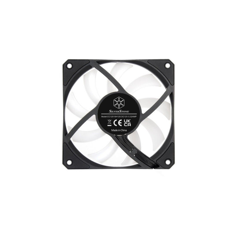 SilverStone SST-AS120B-ARGB 120x120 15, Gehäuselüfter(schwarz/transparent)