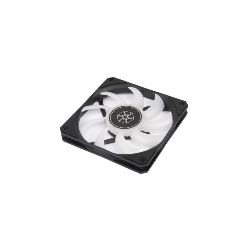 SilverStone SST-AS120B-ARGB 120x120 15, Gehäuselüfter(schwarz/transparent)