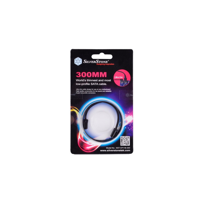 SilverStone SST-CP11B-300, Kabel(schwarz, 30cm)