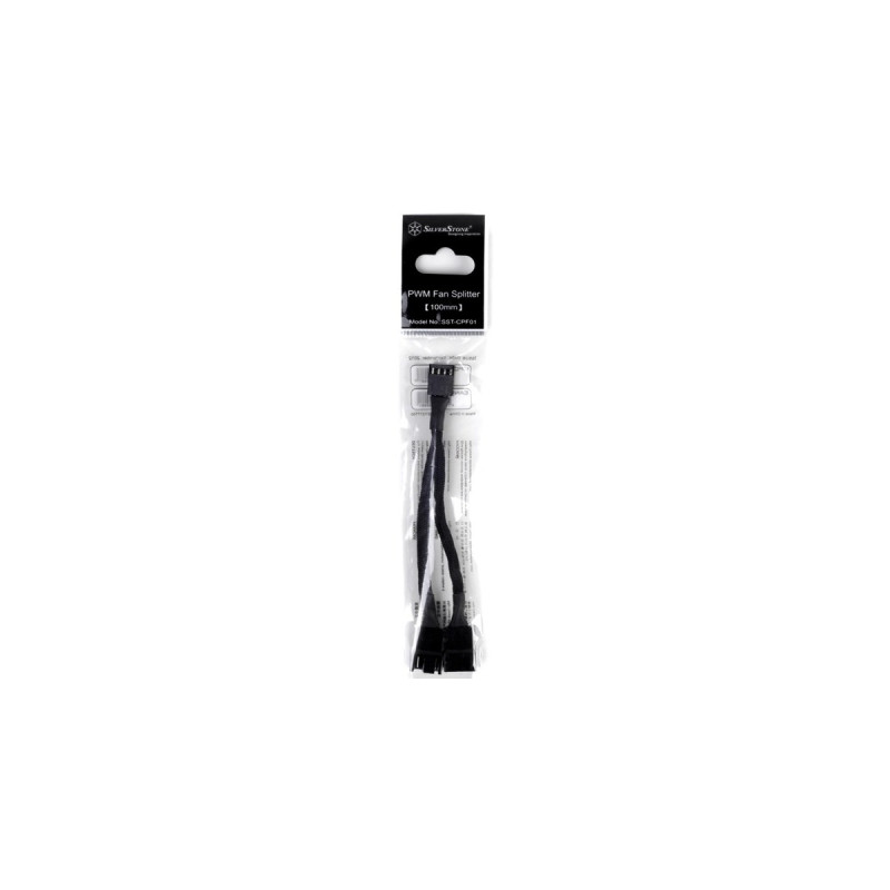 SilverStone SST-CPF01, Y-Kabel(schwarz, 10 cm)