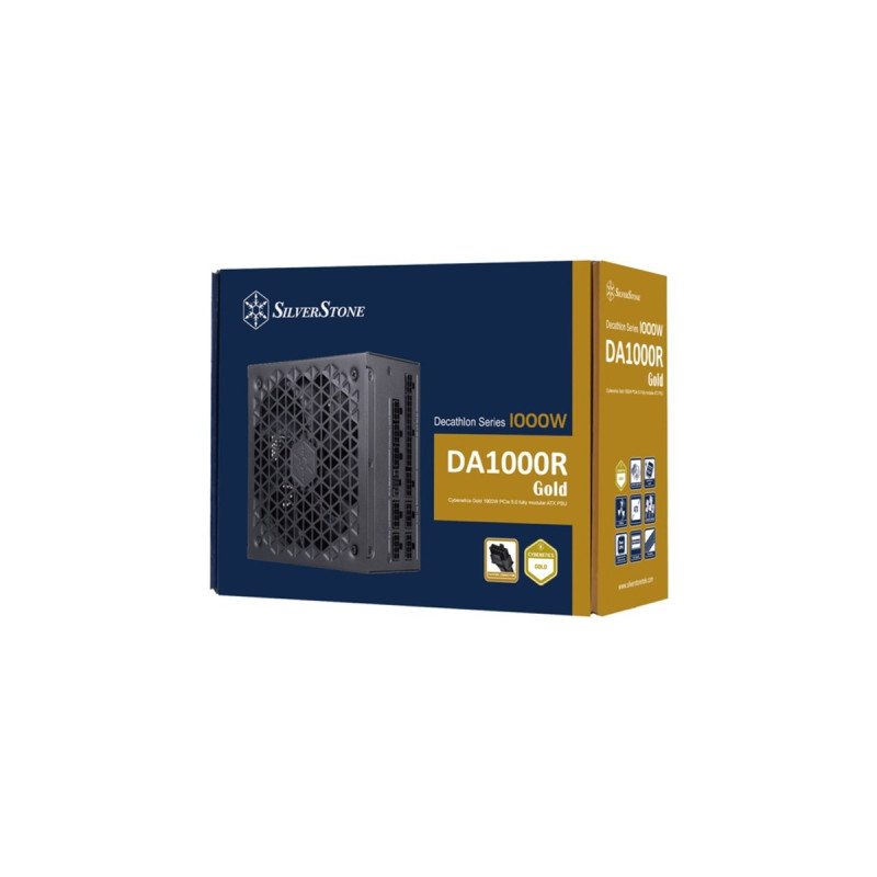 SilverStone SST-DA1000R-GM 1000W, PC-Netzteil(schwarz, 7x PCIe, Kabel-Management, 1000 Watt)