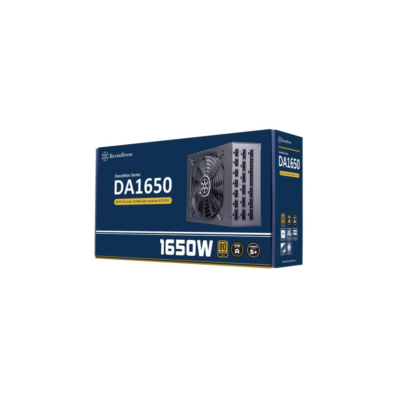 SilverStone SST-DA1650-G 1650W, PC-Netzteil(schwarz, 12x PCIe, Kabel-Management, 1650 Watt)