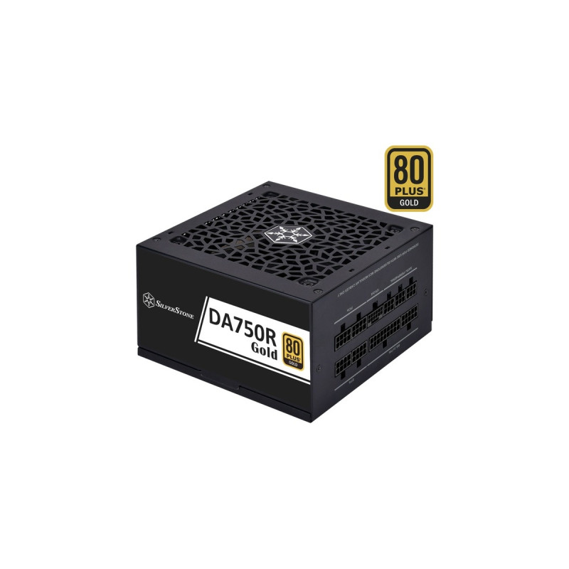 SilverStone SST-DA750R-GMA, PC-Netzteil(schwarz, 1x 12-Pin ATX3.0, 4x PCIe, Kabel-Management, 750 Watt)