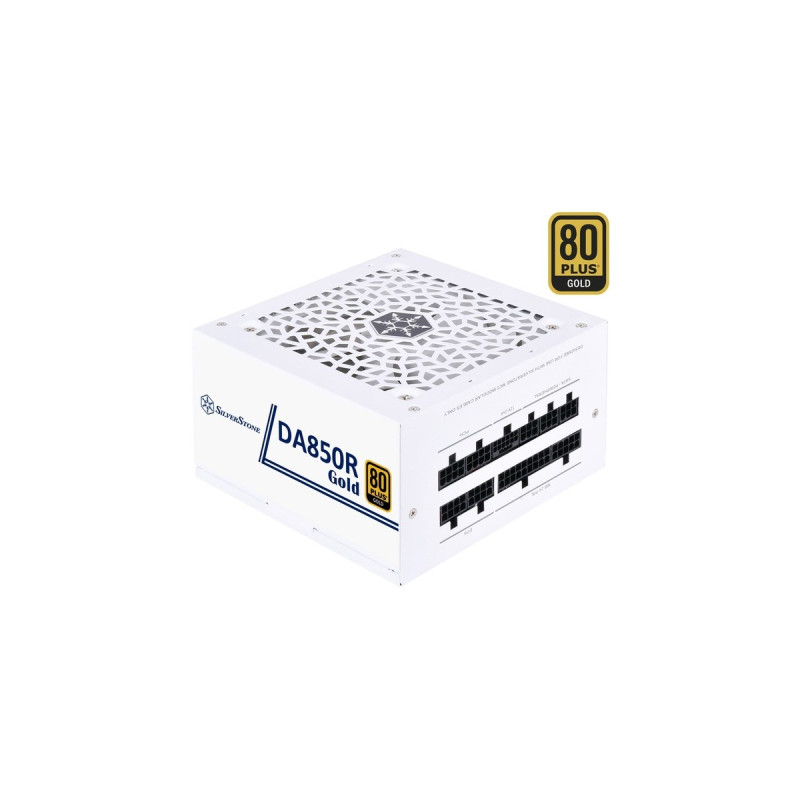 SilverStone SST-DA850R-GMA-WWW, PC-Netzteil(weiß, 1x 12-Pin ATX3.0, 4x PCIe, Kabel-Management, 850 Watt)