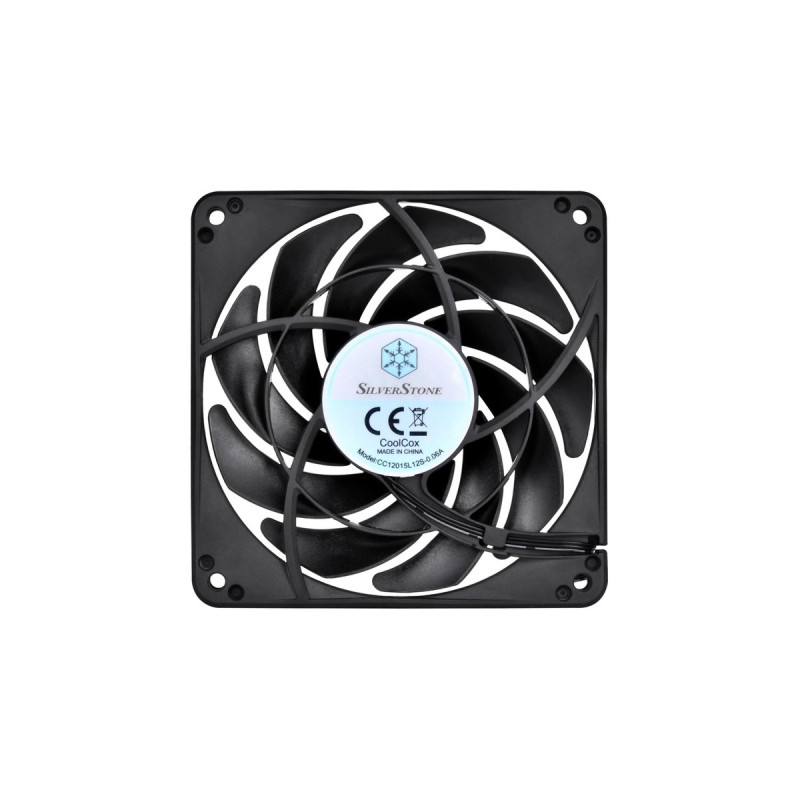 SilverStone SST-FN124B 120x120x15mm, Gehäuselüfter(schwarz/schwarz)