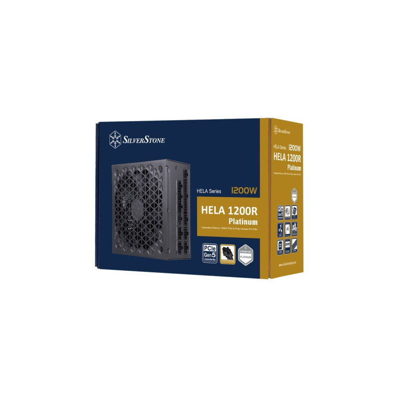 SilverStone SST-HA1200R-PM 1200W, PC-Netzteil(schwarz, 7x PCIe, Kabel-Management, 1200 Watt)