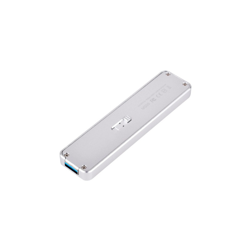 SilverStone SST-MS09S USB 3.1, Laufwerksgehäuse(silber)