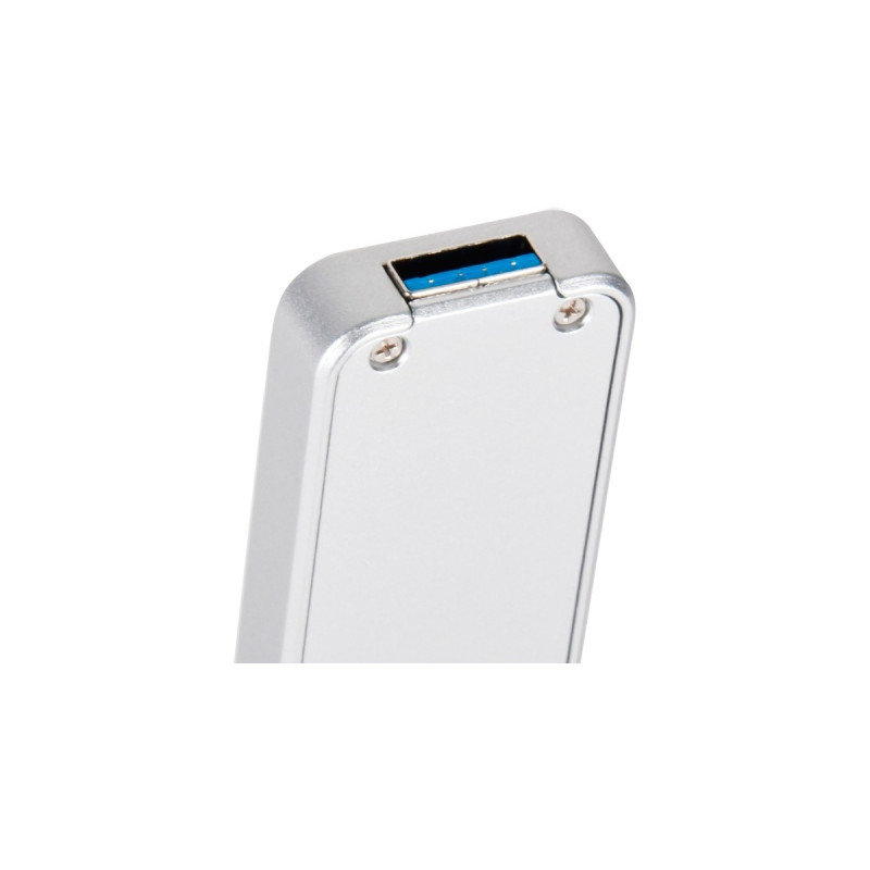 SilverStone SST-MS09S USB 3.1, Laufwerksgehäuse(silber)