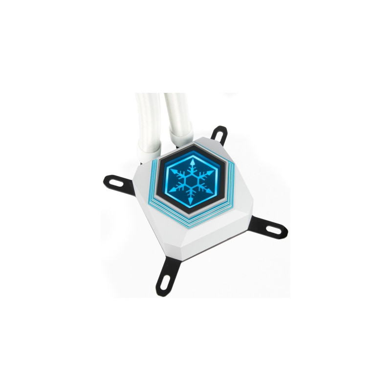 SilverStone SST-PF240W-ARGB-V2 240mm, Wasserkühlung(weiß, inkl. RGB-Controller)