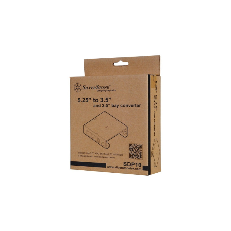 SilverStone SST-SDP10B, Einbaurahmen(schwarz, Retail)