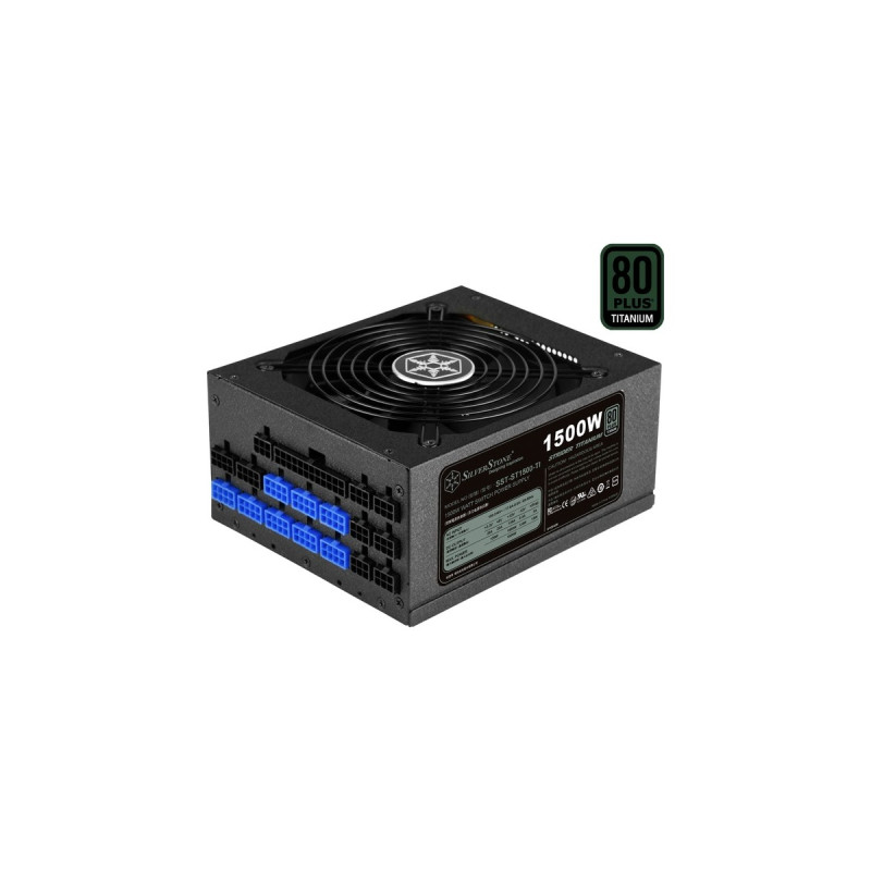 SilverStone SST-ST1500-TI v2.0, PC-Netzteil(schwarz, 8x PCIe, Kabel-Management, 1500 Watt)