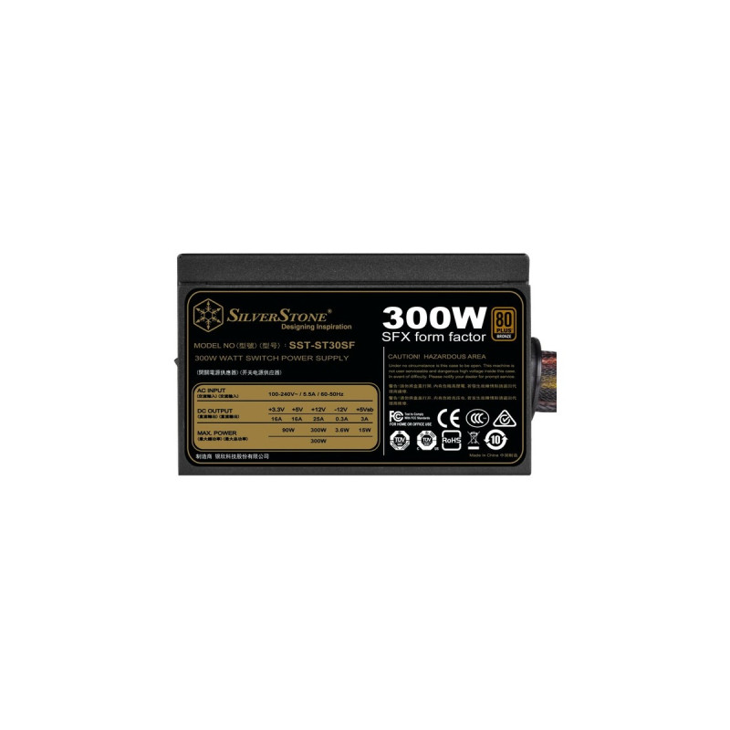 SilverStone SST-ST30SF V2.0, PC-Netzteil(schwarz, 1x PCIe, 300 Watt)
