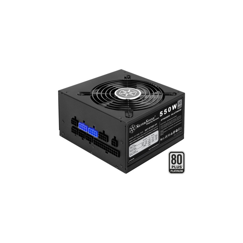 SilverStone SST-ST55F-PT, PC-Netzteil(schwarz, 2x PCIe, Kabel-Management, 550 Watt)