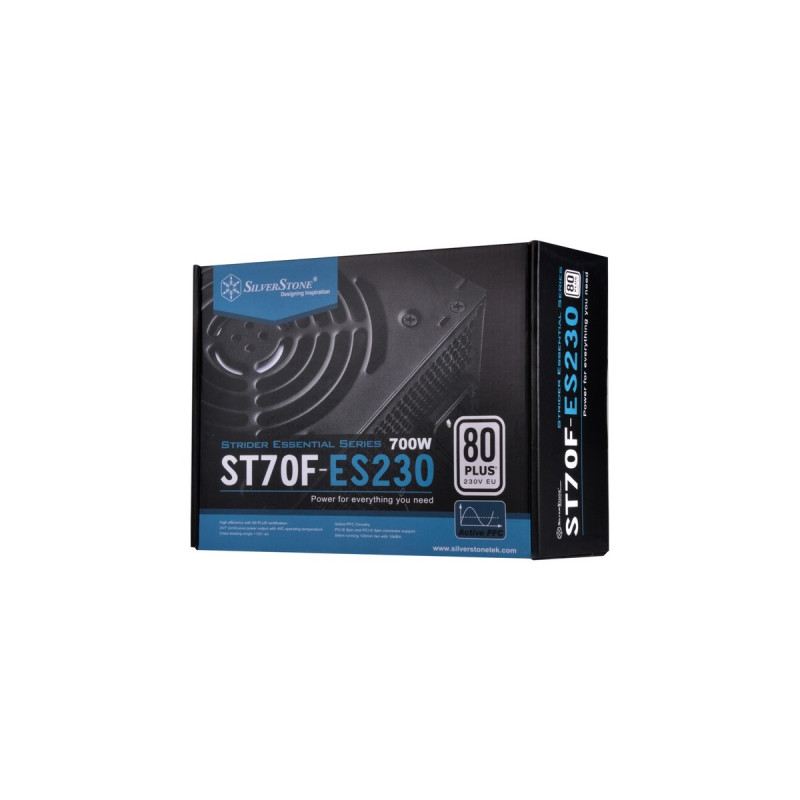 SilverStone SST-ST70F-ES230, PC-Netzteil(schwarz, 4x PCIe, 700 Watt)