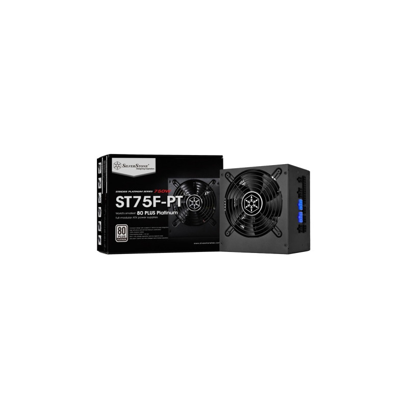 SilverStone SST-ST75F-PT v1.1, PC-Netzteil(schwarz, 4x PCIe, Kabel-Management, 750 Watt)