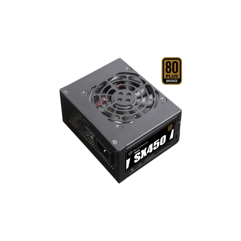 SilverStone SST-SX450-B 450W, PC-Netzteil(schwarz, 450 Watt)