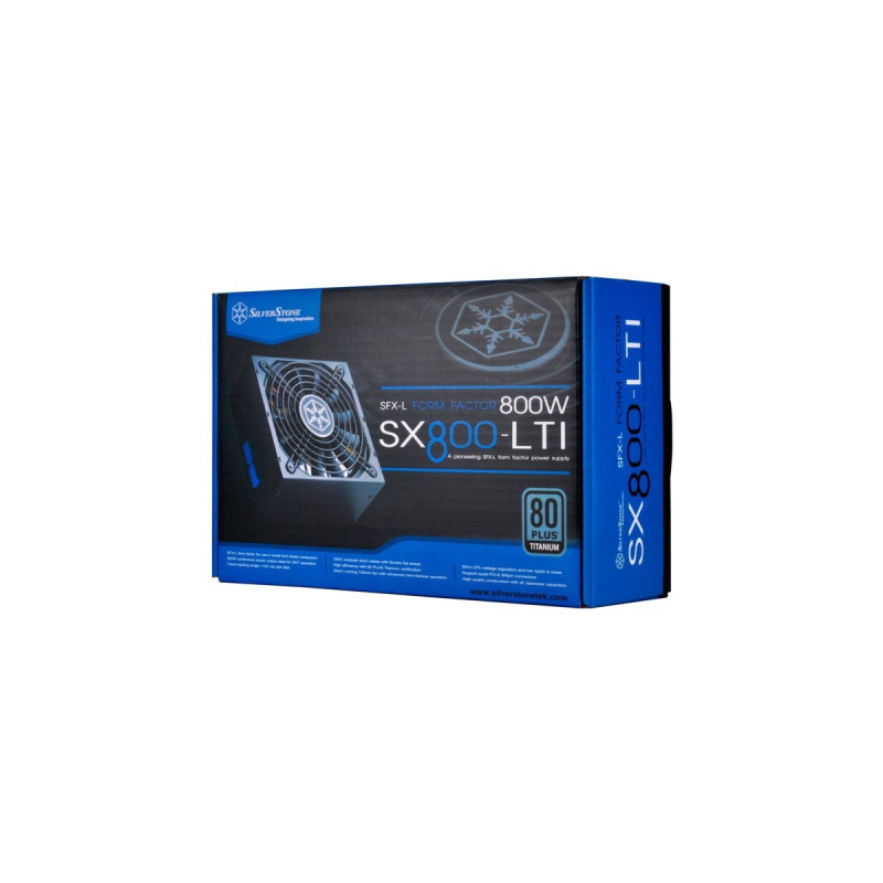 SilverStone SST-SX800-LTI v1.2, PC-Netzteil(schwarz, 4x PCIe, Kabel-Management, 800 Watt)
