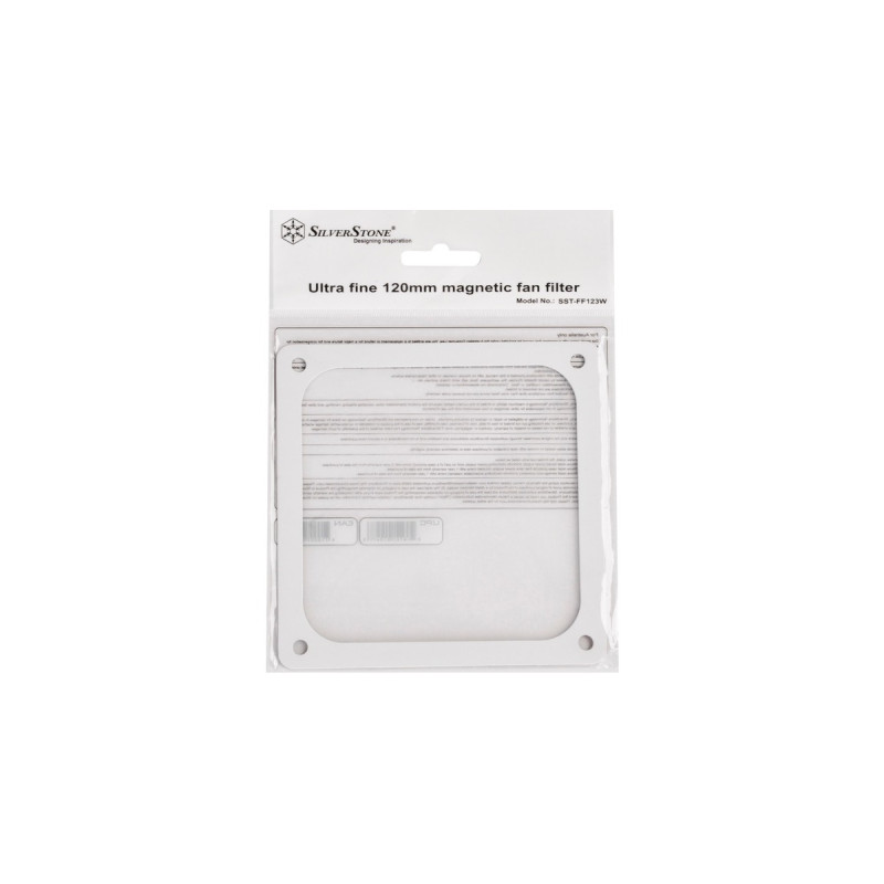 SilverStone Staubfilter SST-FF123W(weiß, für 120mm-Lüfter)