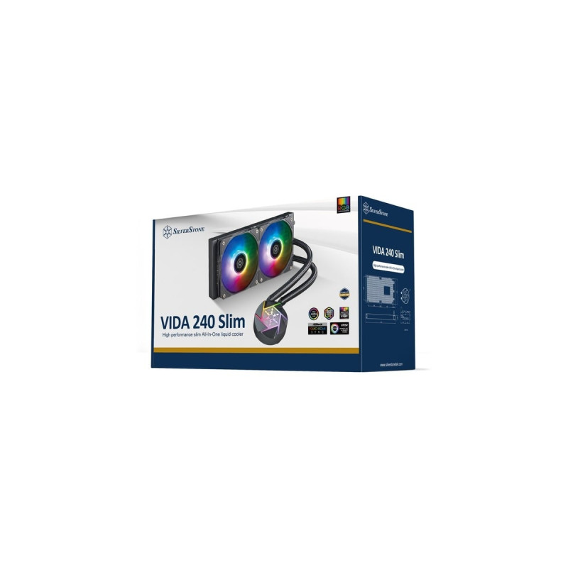 SilverStone VIDA 240 SLIM 240mm, Wasserkühlung(schwarz)