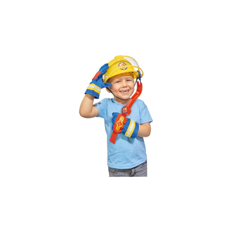 Simba Feuerwehrmann Sam Feuerwehr Handschuhe, Rollenspiel(blau/rot)