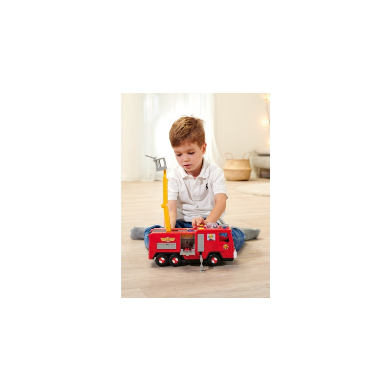 Simba Feuerwehrmann Sam Jupiter Serie 13, Spielfahrzeug(rot/gelb)