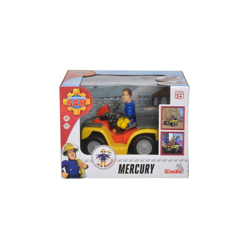 Simba Feuerwehrmann Sam Mercury-Quad, Spielfahrzeug(Inkl. Figur)