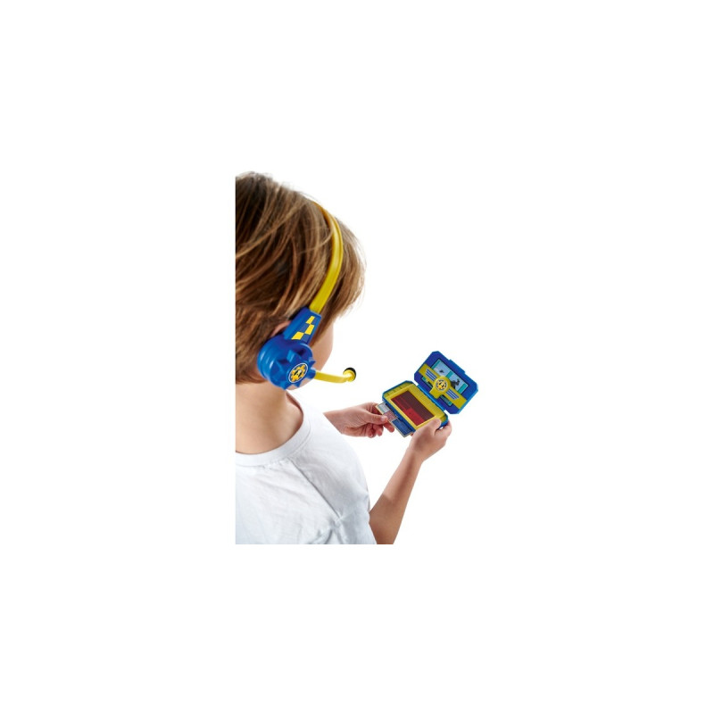 Simba Feuerwehrmann Sam Polizei Headset und Smartphone, Rollenspiel(blau/gelb)
