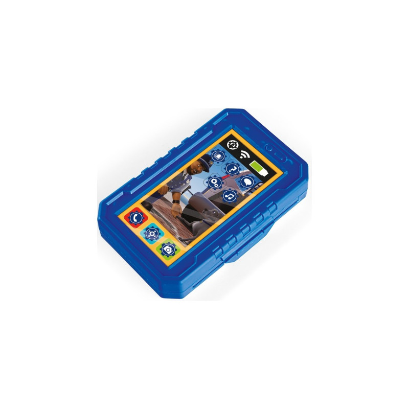 Simba Feuerwehrmann Sam Polizei Headset und Smartphone, Rollenspiel(blau/gelb)