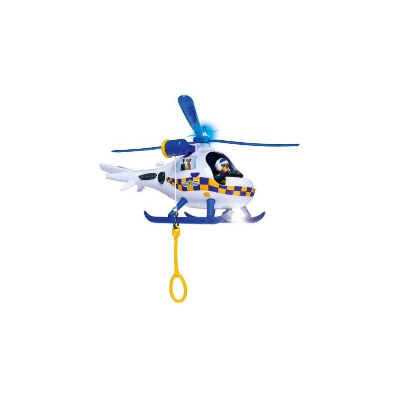 Simba Feuerwehrmann Sam Polizei Wallaby, Spielfahrzeug(weiß/blau, Mit Licht und Sound)