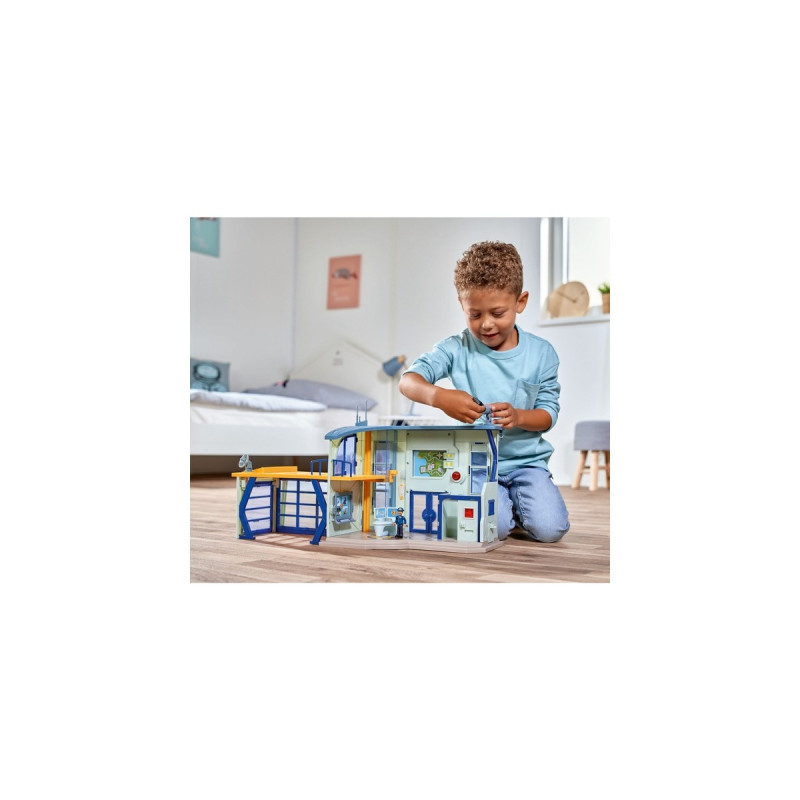 Simba Feuerwehrmann Sam Polizeistation mit Figur, Spielgebäude