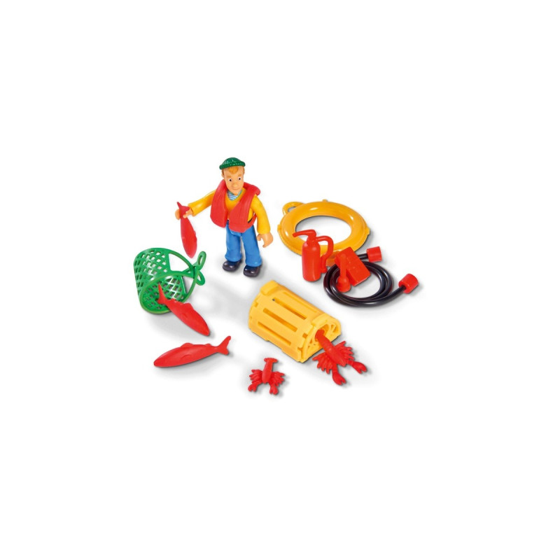 Simba Feuerwehrmann Sam - Charlies Fischerboot mit Figur, Spielfahrzeug