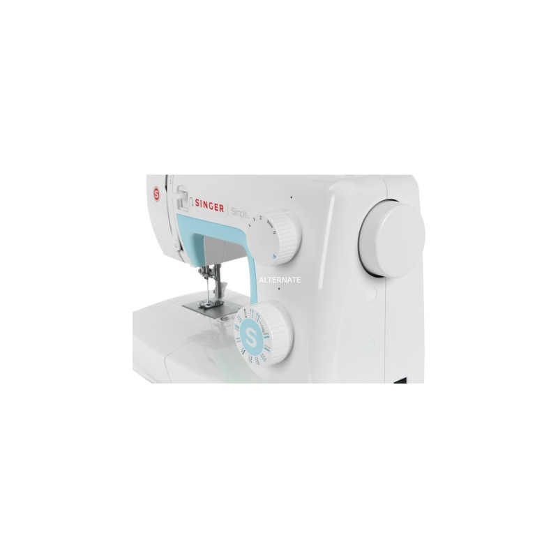 Singer Mechanische Nähmaschine Simple 3221(weiß/hellblau)
