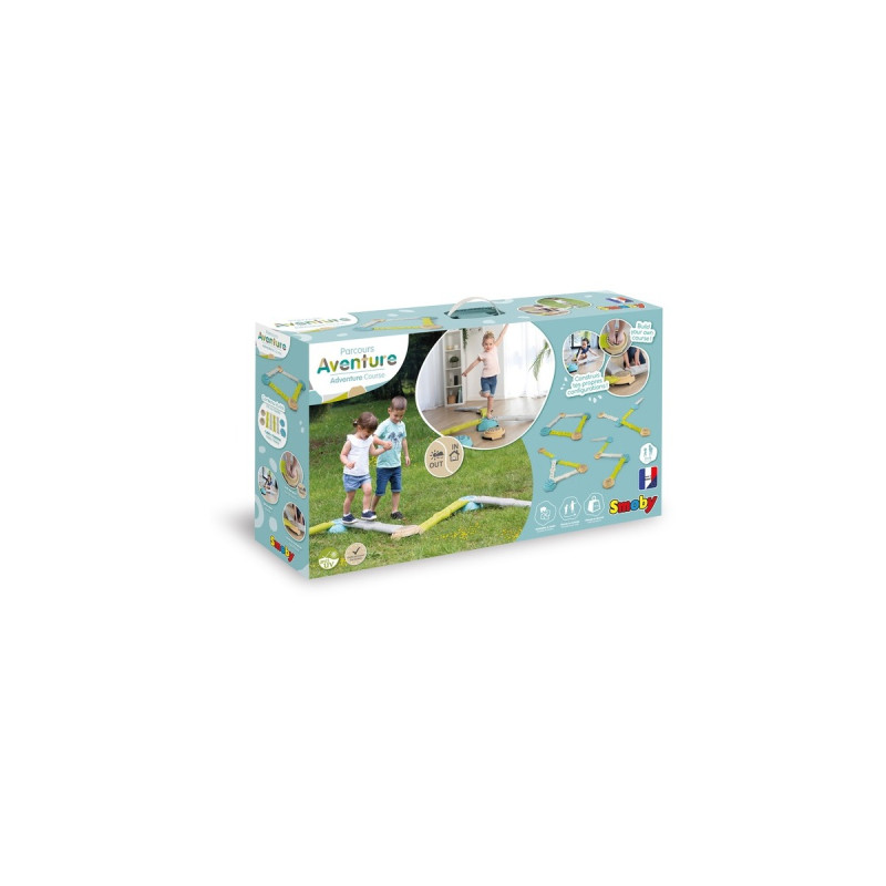 Smoby Abenteuer Balancierparcours, Gartenspielgerät(mehrfarbig)