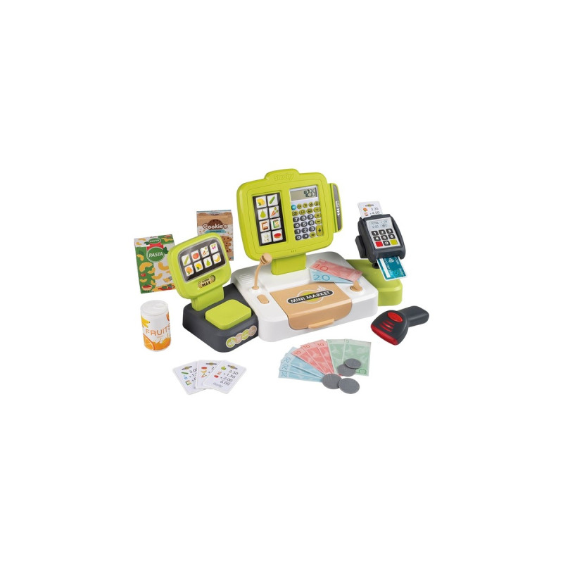 Smoby Elektronische Supermarktkasse XL, Kaufladen(hellgrün/grau)