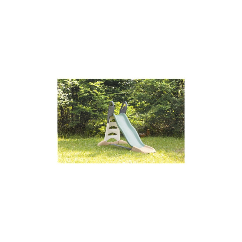 Smoby Life Rutsche XL Doppel-Wellen, Gartenspielgerät(olivgrün/braun)