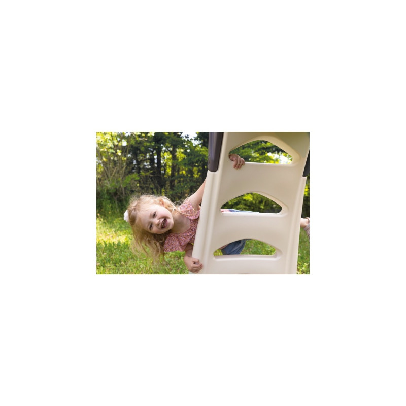 Smoby Life Rutsche XL Doppel-Wellen, Gartenspielgerät(olivgrün/braun)