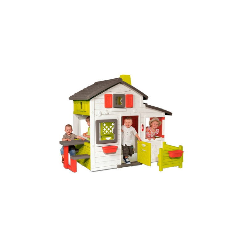 Smoby Neo Friends Spielhaus mit Vorgarten, Gartenspielgerät