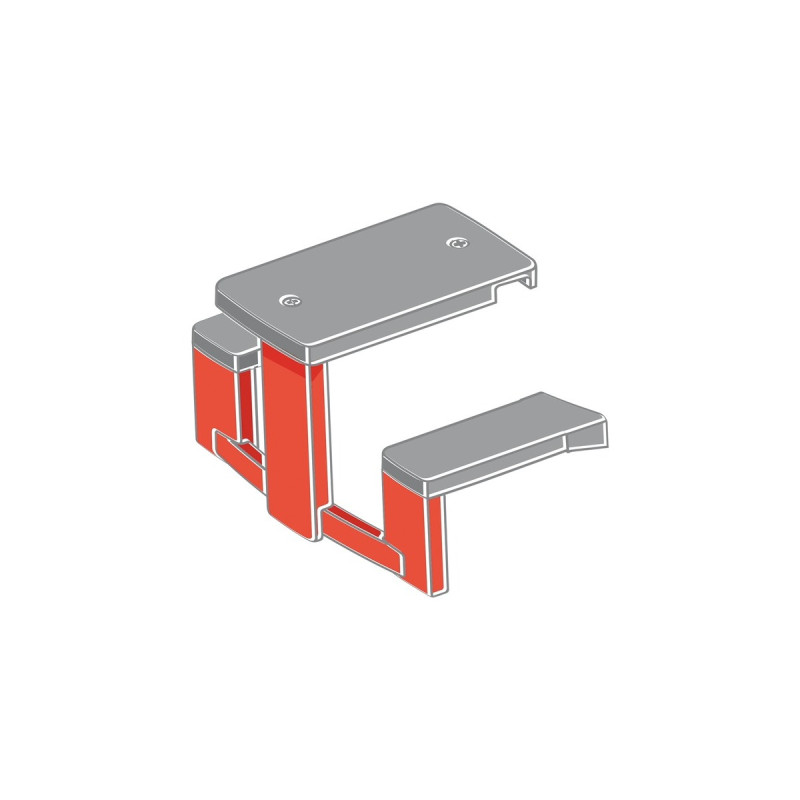 Smoby Picknicktisch, Gartenspielgerät(rot/grau, Zubehör für Smoby Spielhäuser)