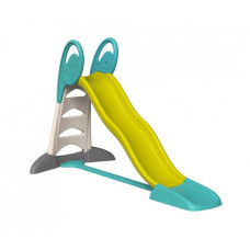 Smoby Rutsche XL Doppel-Wellen, Gartenspielgerät(hellgrün/hellblau)