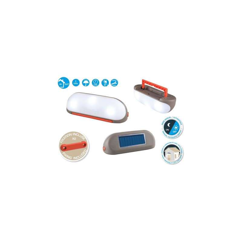 Smoby Solarlampe mit Tragegriff, LED-Leuchte