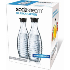 SodaStream Glaskaraffe Duopack, Kanne(transparent/schwarz, für Penguin- und Crystal-Sprudler)
