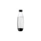 SodaStream Kunststoffflasche Fuse, 1 L, 2er-Pack, Kanne(transparent/schwarz, für DUO-Sprudler)