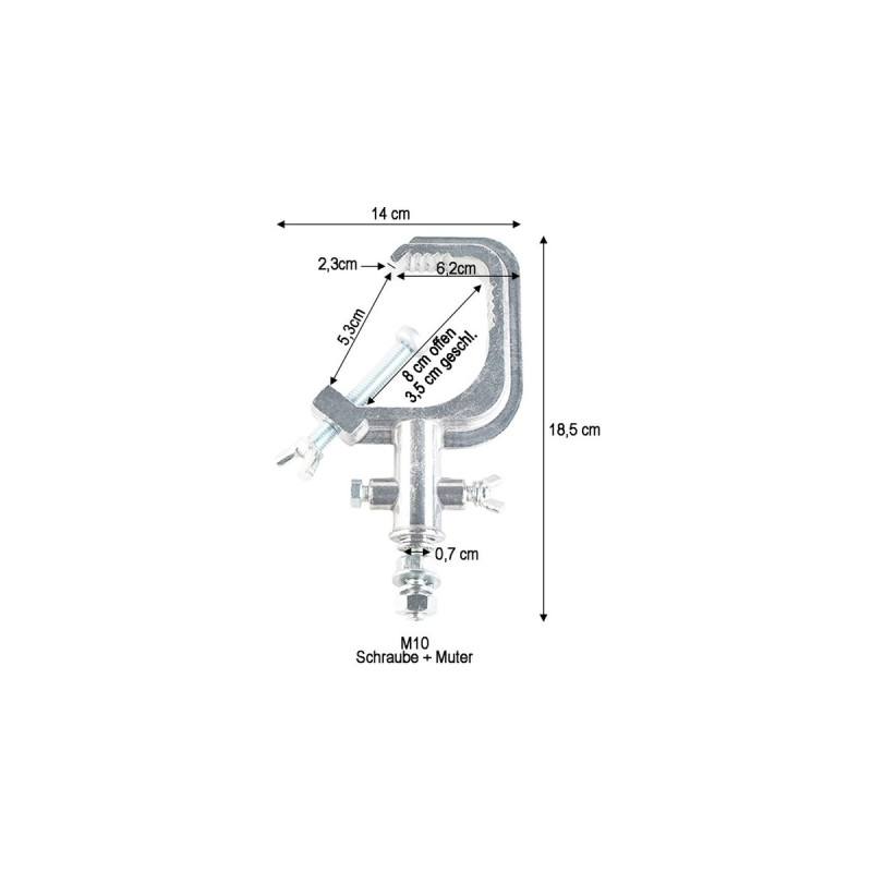 Solarmodulhalterung für Balkongeländer, 30mm Rahmenhöhe(aluminium, 0% MWST, für Solarmodule bis max. 120cm Breite)