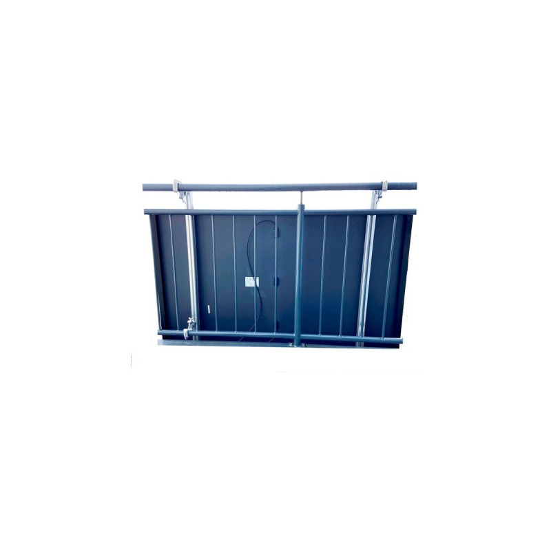Solarmodulhalterung für Balkongeländer, 35mm Rahmenhöhe(aluminium, 0% MWST, für Solarmodule bis max. 120cm Breite)
