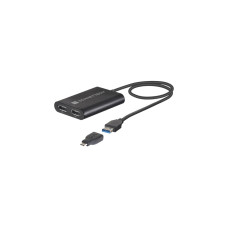 Dual 4K DisplayPort(schwarz, 30cm, für M1 und M2 Macs)