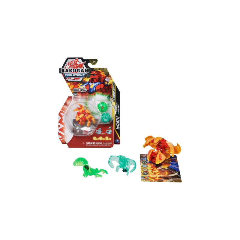 Spin Master Bakugan Evolutions Power Up 3er-Pack, Geschicklichkeitsspiel( mit 1 Platinum Bakugan (Pyrus Wrath) und 2 Nanogan (Ventus Clutch, Haos Echo))
