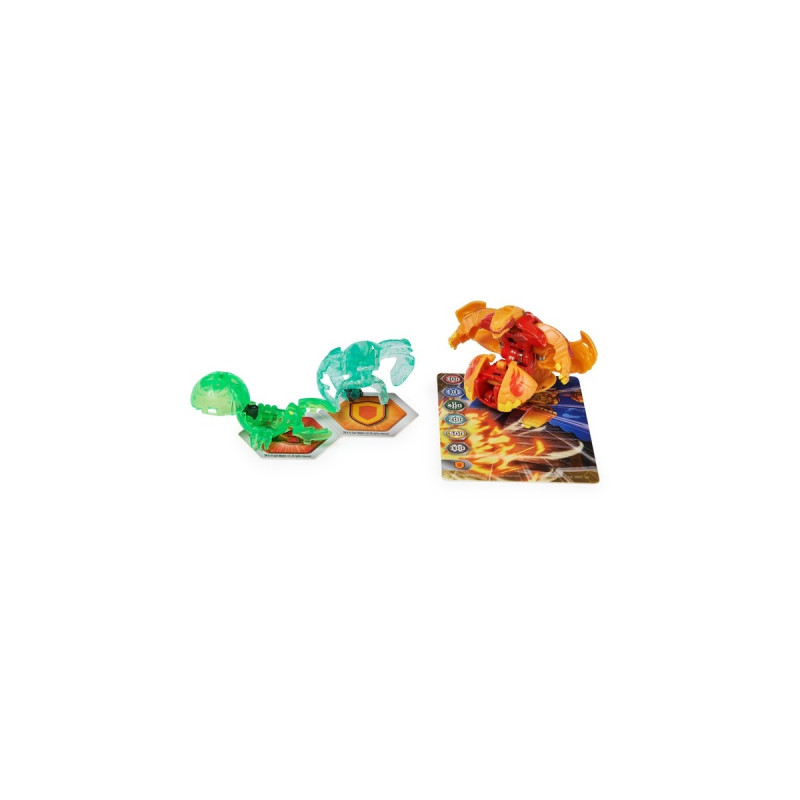 Spin Master Bakugan Evolutions Power Up 3er-Pack, Geschicklichkeitsspiel( mit 1 Platinum Bakugan (Pyrus Wrath) und 2 Nanogan (Ventus Clutch, Haos Echo))
