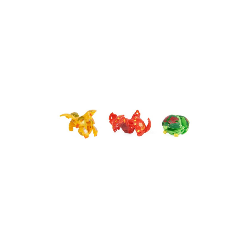 Spin Master Bakugan Evolutions Starter Pack mit 3 Bakugan, Geschicklichkeitsspiel(Ultra Pyrus Serpillious, Basic Ventus Hydorous, Basic Aurelus Pegatrix)