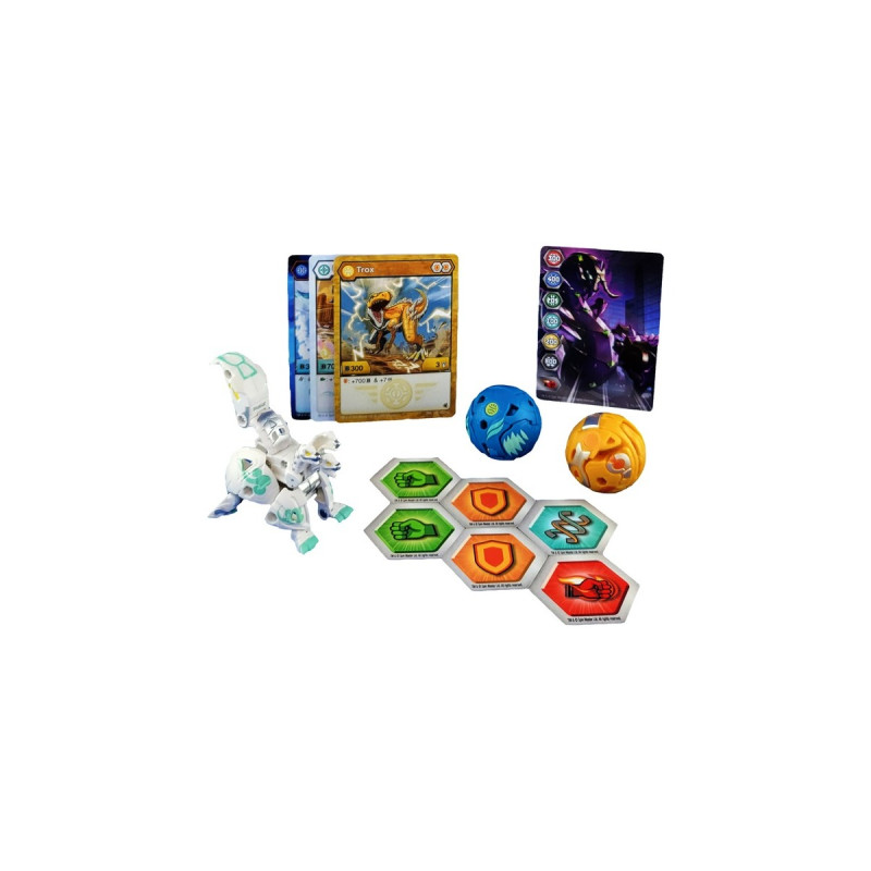 Spin Master Bakugan Evolutions Starter Pack mit 3 Bakugan, Geschicklichkeitsspiel(Ultra Haos Howlkor, Basic Aurelus Trox, Basic Aquos Pegatrix)