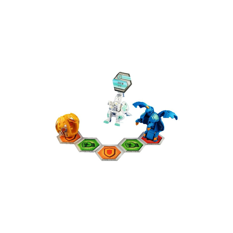 Spin Master Bakugan Evolutions Starter Pack mit 3 Bakugan, Geschicklichkeitsspiel(Ultra Haos Howlkor, Basic Aurelus Trox, Basic Aquos Pegatrix)